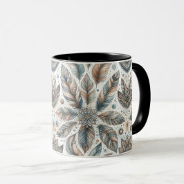 Caneca Flor Emplumada