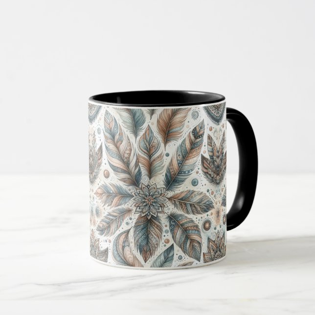 Caneca Flor Emplumada (Frente Esquerda)