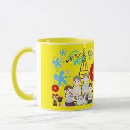 Caneca Flor esplêndida perfumada amarela