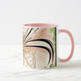 Caneca Flor fantasioso (11 oz. Cama Cerâmica)