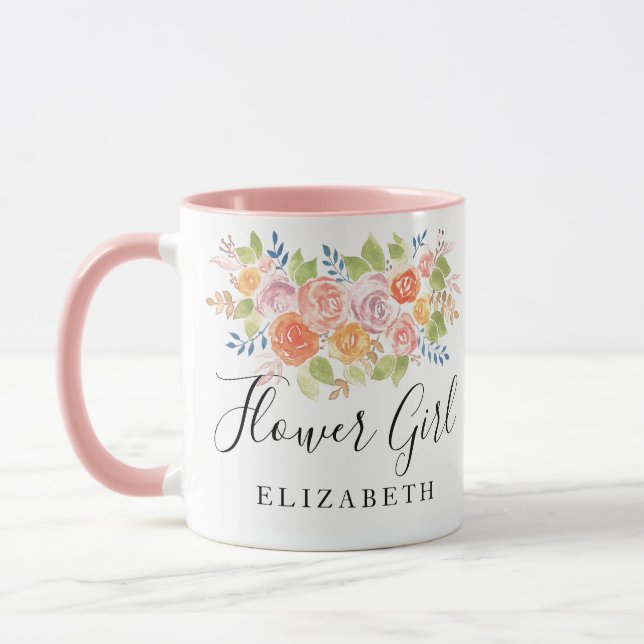 Caneca Flor Girl Rose Bouquet (Esquerda)