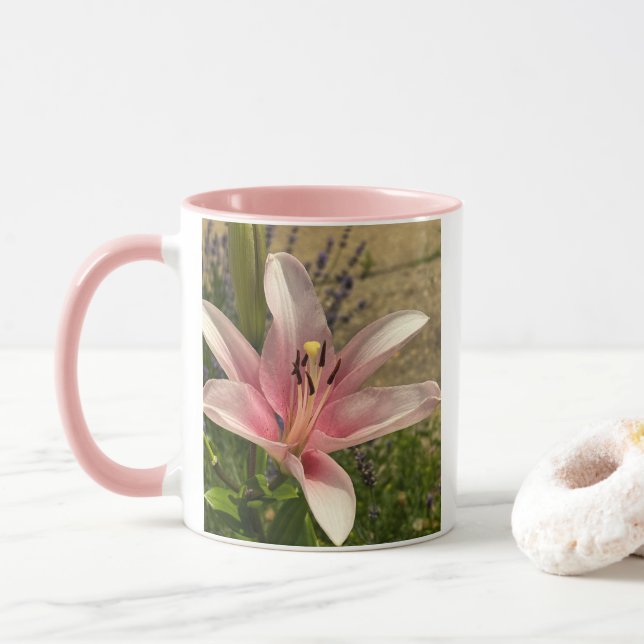 Caneca Flor Lírio-do-tigre (Com Donut)