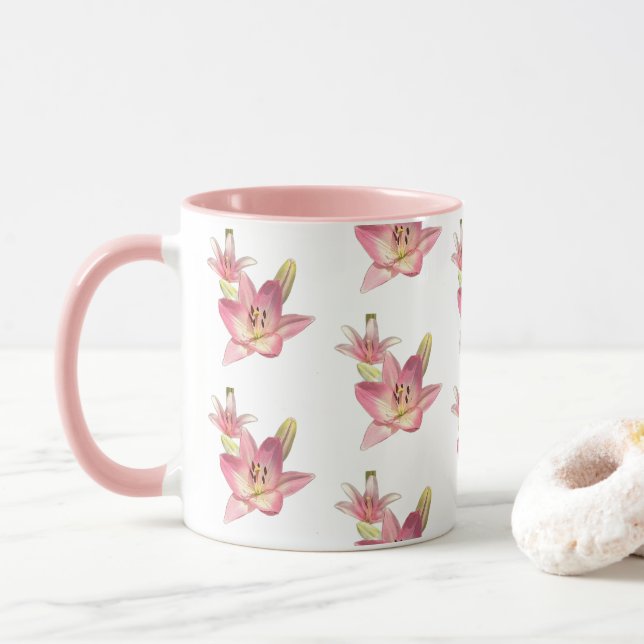Caneca Flor Lírio-Tigre (Com Donut)