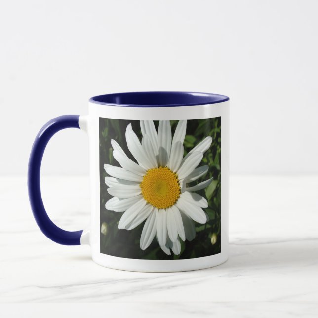Caneca flor margarida branca (Esquerda)
