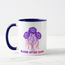 Caneca Flor Neon Bloom After Dark