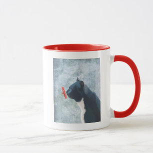 Caneca Flor Preta De Cheiro De Gato