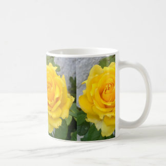 Caneca Flor Rosa Amarela