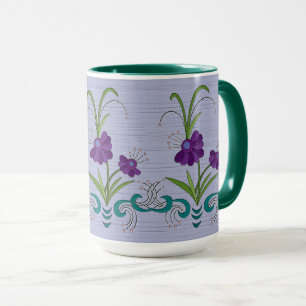 Caneca Flor Roxo Repleto com Calafrios