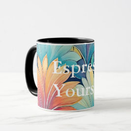 Caneca Flora 1 Pastel Floral Combo Mug