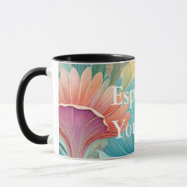 Caneca Flora 2 Pastel Floral Combo Mug