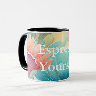 Caneca Flora 2 Pastel Floral Combo Mug