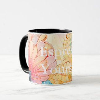 Caneca Flora 5 Pastel Floral Combo Mug