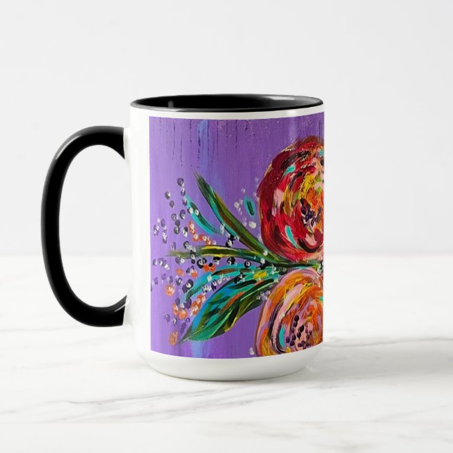 Caneca floral (Esquerda)