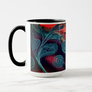 Caneca Floral Abstrato