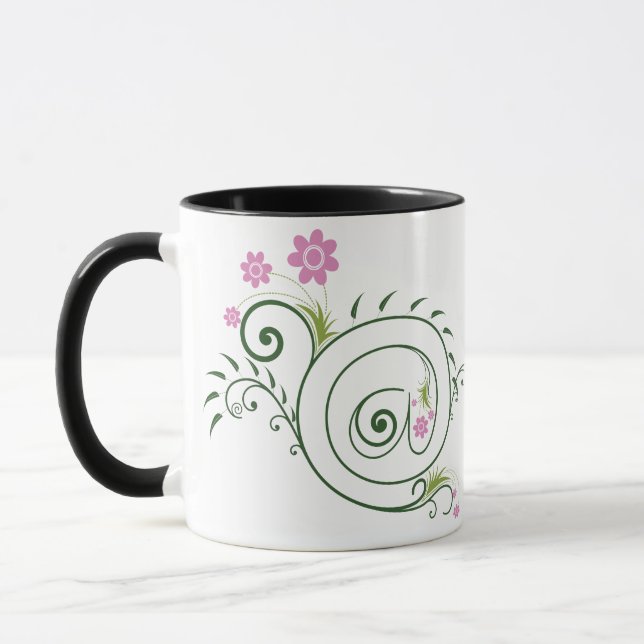 Caneca Floral Arroba Florescer (Esquerda)