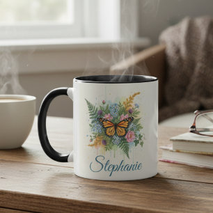 Caneca Floral Borboleta – Presente Brilhante de An
