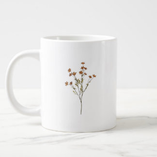 Caneca Floral Branca | Xícara de Café com Design d