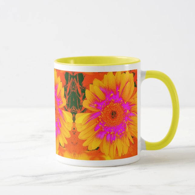 Caneca floral brilhante (Direita)