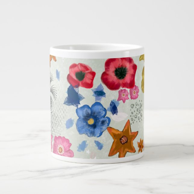 Caneca Floral Colorida (Frente)