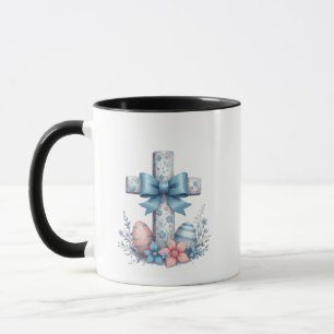 Caneca Floral Cross Coquette Jesus Arco Religião Cristã