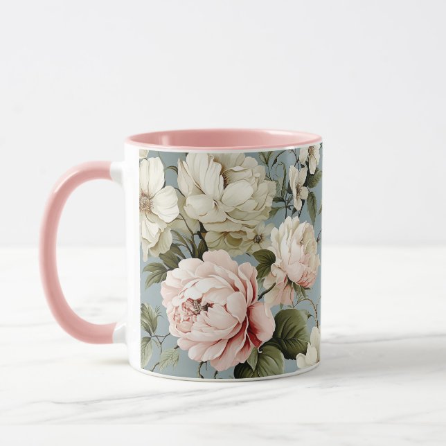 Caneca Floral da Flor do Chique bonito (Esquerda)