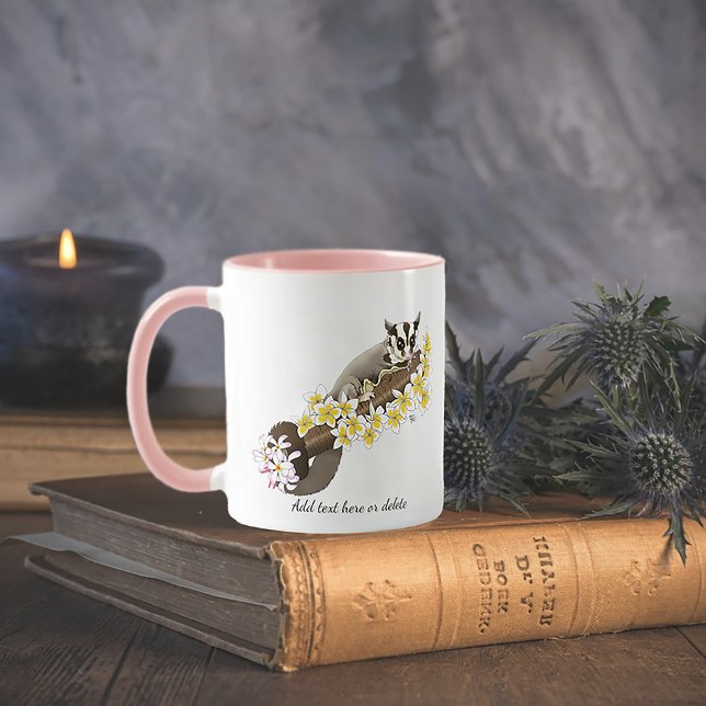 Caneca Floral de Cuja Gama de Açúcar (Criador carregado)