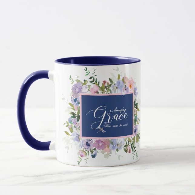 Caneca Floral de graça incrível (Esquerda)