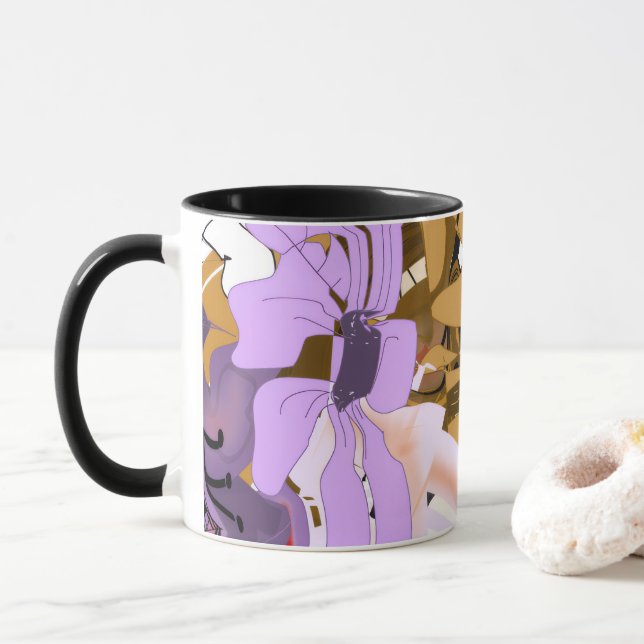 Caneca Floral Elegance Coffee Mug (Com Donut)