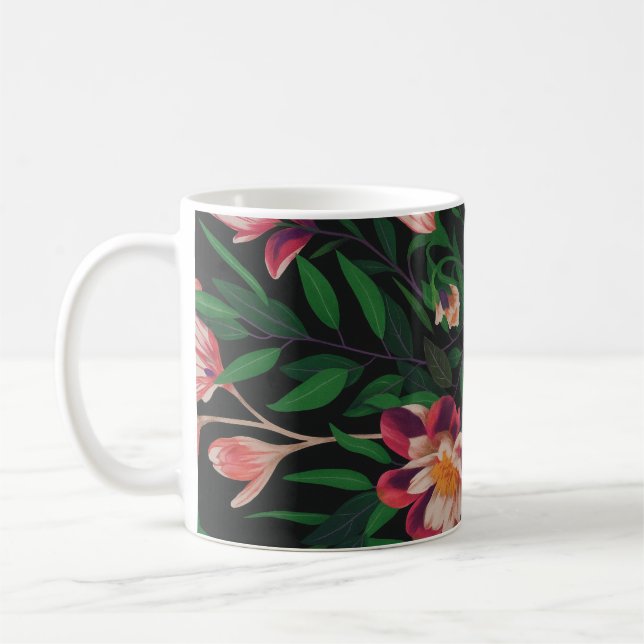 Caneca Floral em design  (Esquerda)