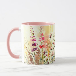Caneca Floral/Flor De Água