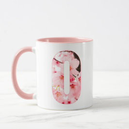 Caneca Floral Inicial O | Nome & Características P