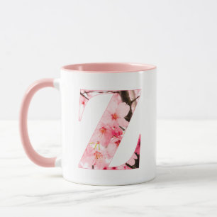 Caneca Floral Inicial Z Nome & Características P