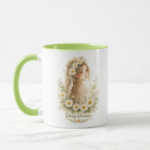 Caneca Floral Menina Sonhadora Daisy