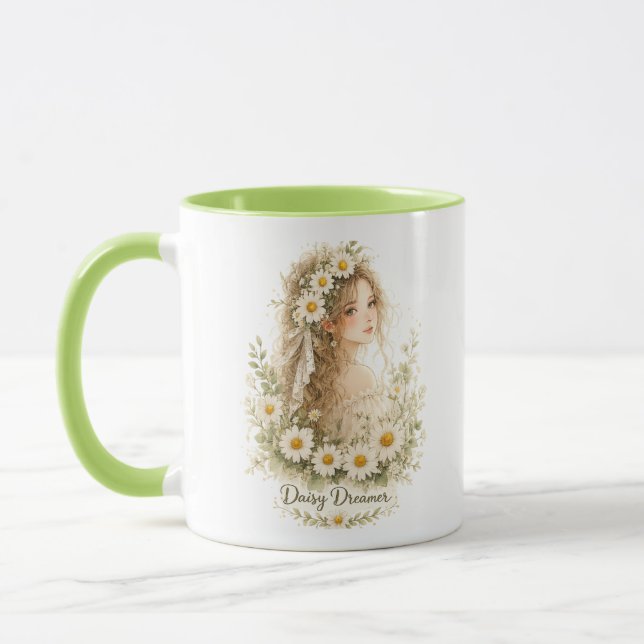 Caneca Floral Menina Sonhadora Daisy (Esquerda)