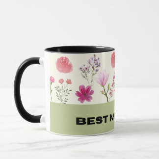 Caneca Floral Mug para a mãe