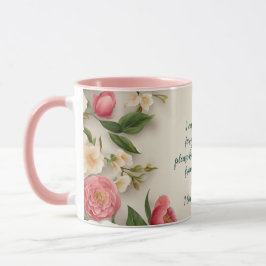 Caneca Floral "Não consigo escolher flores todos os dias"