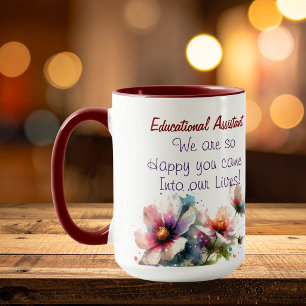 Caneca Floral OBRIGADO Fim do Ano Letivo PERSONALIZAR