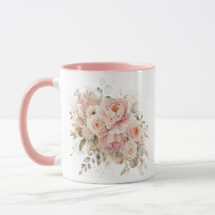 Caneca Floral Personalizado com o seu Nome
