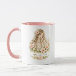 Caneca Floral Princesa Hibisco