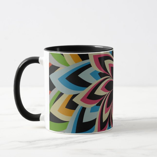 CANECA FLORAL REMOINHO COLORIDO   (Esquerda)