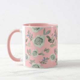 Caneca Floral Rosa