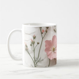 Caneca Floral Rosa Choque | Caneca de Café Botânic