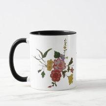 Floral Trabalho de arte Japonês Flower Mug