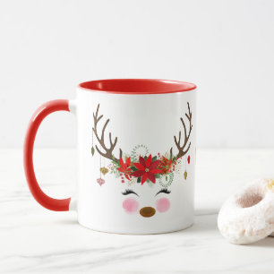 Caneca Floral Vintage Moderno Rena Caprichosa de Férias