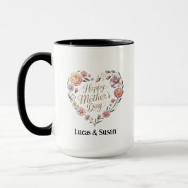 Caneca Florals Flores Feliz Dia de as mães Presente Combo