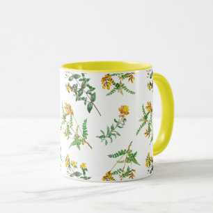 Caneca Flores Amarelas