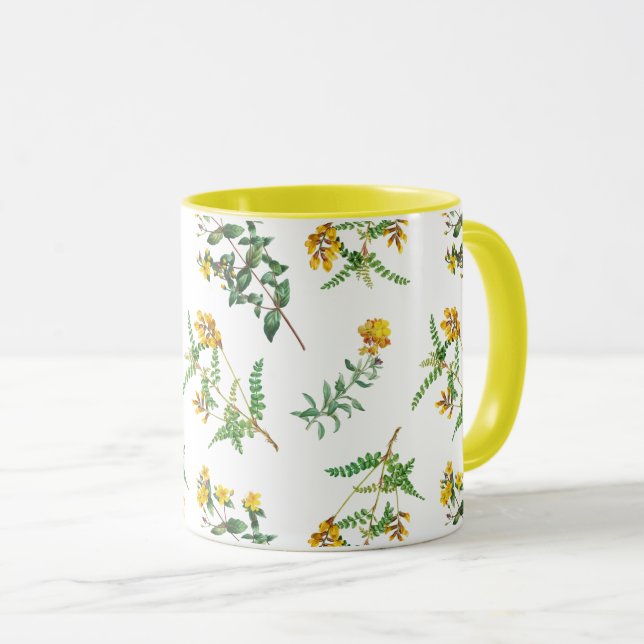 Caneca Flores Amarelas (Frente Esquerda)