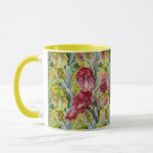 CANECA FLORES AMARELOS DE FLOR, FLORES AMARELOS DE TINTA