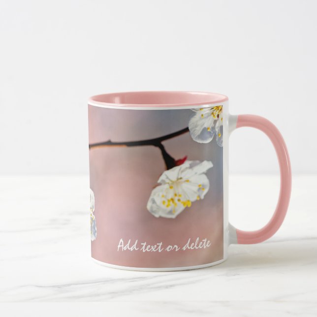 Caneca Flores Apricot Japonesas Fascinantes (Direita)