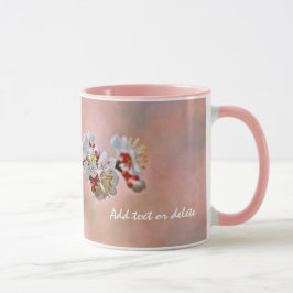 Caneca Flores Apricot Japonesas Respiratórias